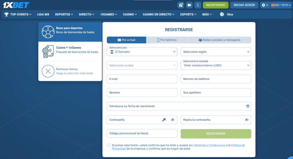 Guía de Registro