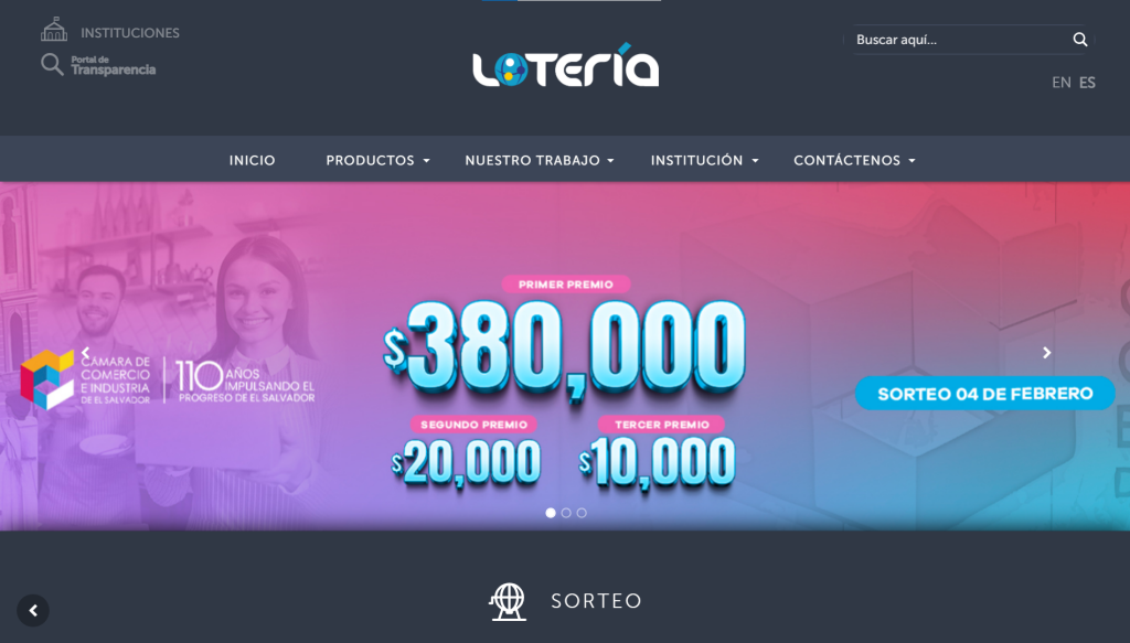Reseña exhaustiva del sitio web lnb.gob.sv (Lotería Nacional de Beneficencia)