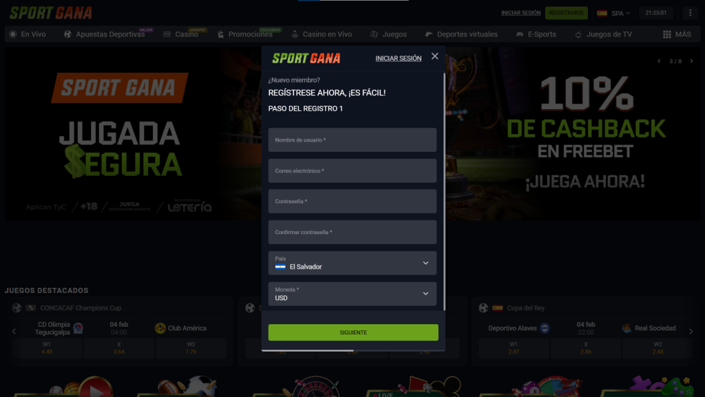 Guía de Registro