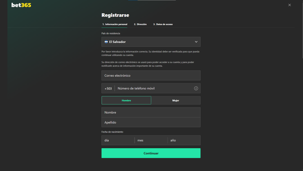 Guía de Registro