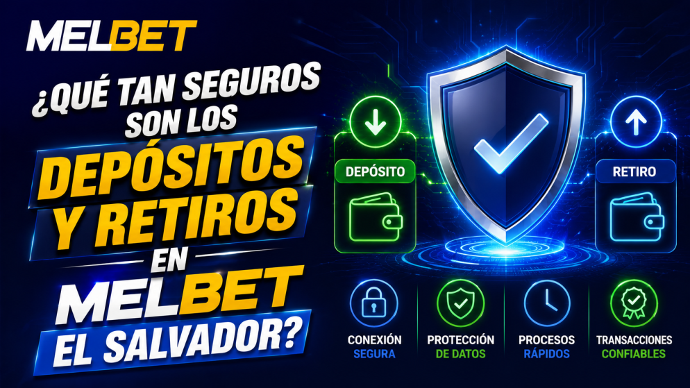 ¿Qué tan seguros son los depósitos y retiros en Melbet El Salvador?